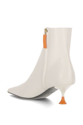 50mm leather ankle boots 3JUIN | 324W7007J0871107OXFOR IVORY